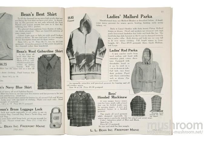 L.L.BEAN 1941 FALL CATALOG - 古着屋 ｜ mushroom
