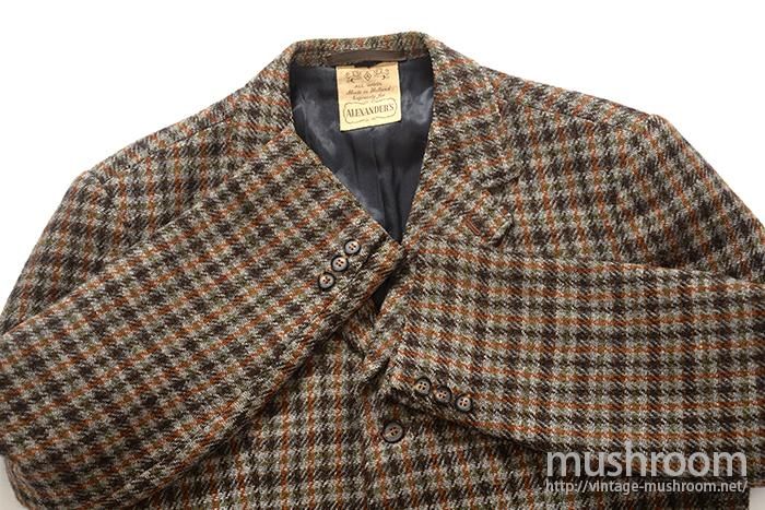 ALEXANDER'S HARRIS TWEED TAILORD JACKET - 古着屋 ｜ mushroom
