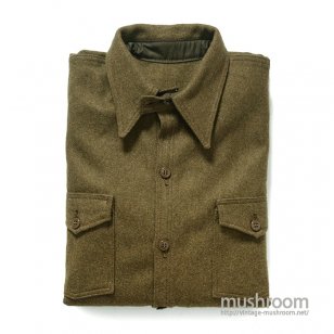 UNKNOWN WOOL SHIRT WITH CHINSTRAP DEADSTOCK 