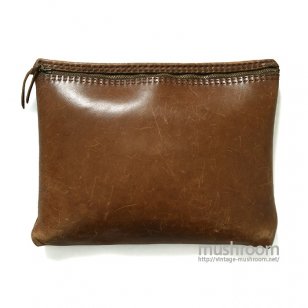 OLD LEATHER CLUTCH CASE