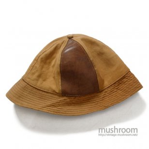 OLD CANVAS&LEATHER HUNTING HAT