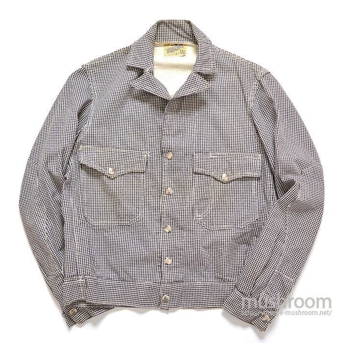 DOUBLEWARE GINGHAM CHECK WORK JACKET - 古着屋 | mushroom DOUBLEWARE GINGHAM CHECK WORK JACKET - 古着屋 | mushroom