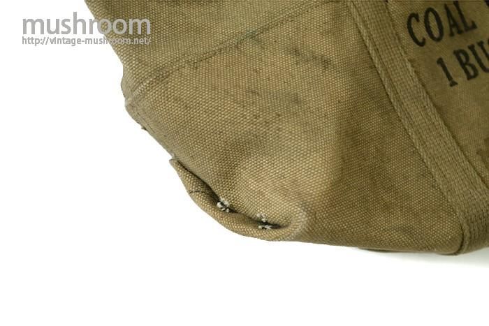 US military COAL BAG 米軍　実物 U.S.MILITARY CANVAS COAL BAG - 古着屋 ｜ mushroom