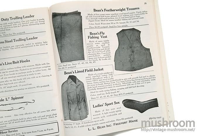 L.L.BEAN 1949 SPRING CATALOG - 古着屋 ｜ mushroom
