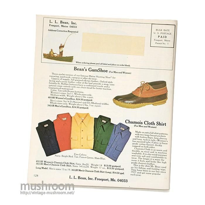 L.L.BEAN 1978 SPRING CATALOG - 古着屋 ｜ mushroom
