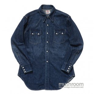 LEVI'S DENIM FAMILY DENIM WESTERN SHIRT - 古着屋 ｜ mushroom(マッシュルーム)  ヴィンテージクロージングストア