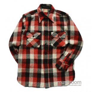 5BROTHER PLAID WOOL FLANNEL SHIRT（ MAYBE..DEADSTOCK ）