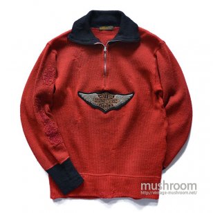 HARLEY-DAVIDSON SILVER WINGS TURTLEZIP SWEATER