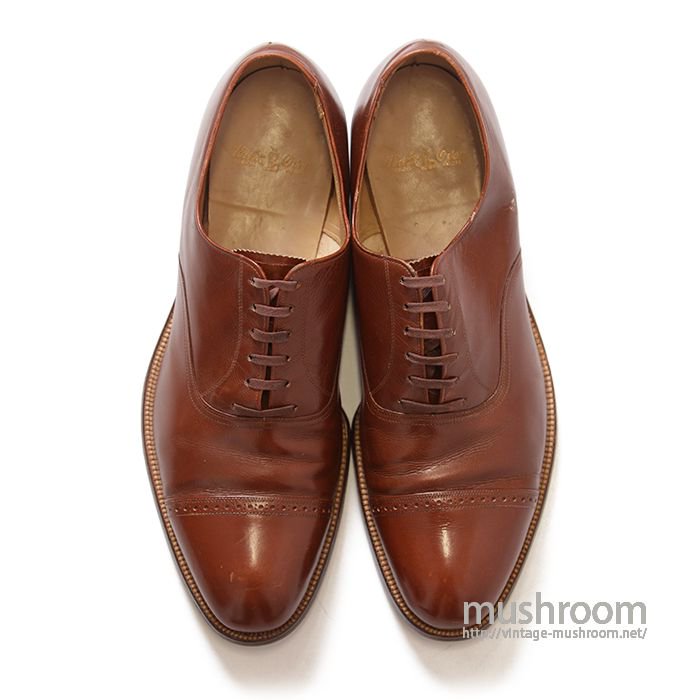 WALK OVER BROWN LEATHER SHOES - 古着屋 ｜ mushroom(マッシュルーム