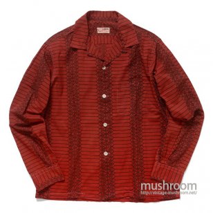 GREEN VALLEY BARBED WIRE PATTERN COTTON SHIRT