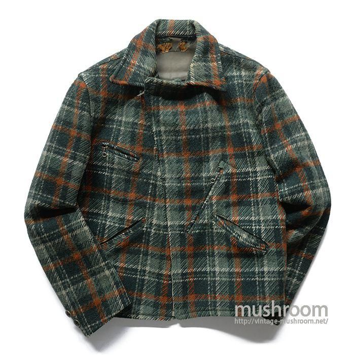 OLD PLAID DOUBLE BREASTED WOOL SPORTS JACKET - 古着屋