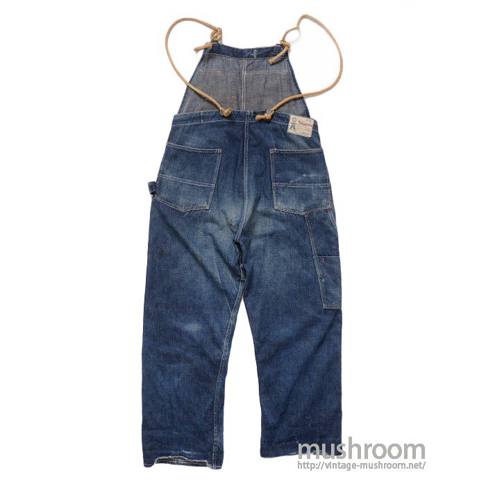 STRONGHOLD DENIM OVERALLS - 古着屋 ｜ mushroom(マッシュルーム) ヴィンテージクロージングストア