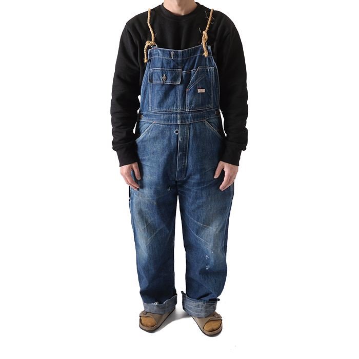 STRONGHOLD DENIM OVERALLS - 古着屋 ｜ mushroom(マッシュルーム) ヴィンテージクロージングストア