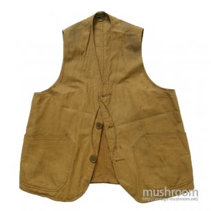 THE HETRICK MFG CO CANVAS HUNTING VEST MINT 