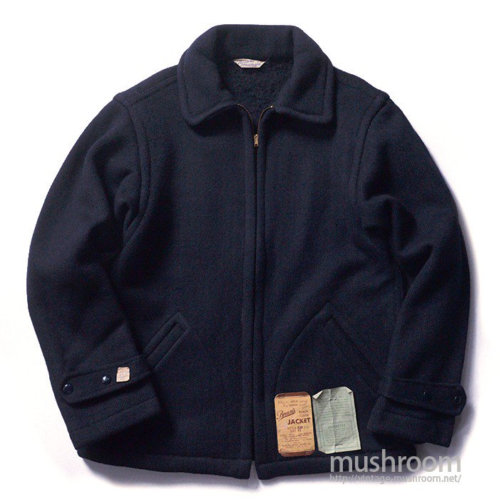 BROWN'S BEACH NAVY WOOL JACKET（ 44/DEADSTOCK ） - 古着屋