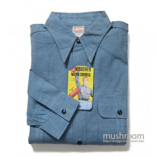 5BROTHER CHAMBRAY WORK SHIRT 16/DEADSTOCK 