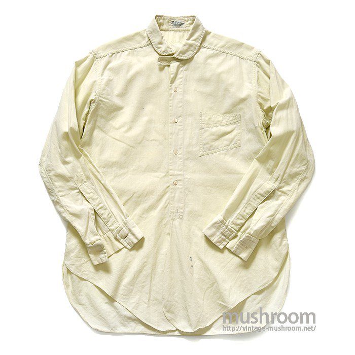 THE EMPORIUM COTTON L/S SHIRT WITH CHINSTRAP