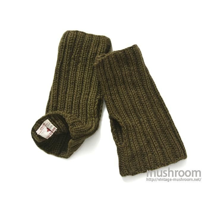 WW1-WW2 AMERICAN RED CROSS KNIT GLOVE( MINT ) - 古着屋 WW1-WW2 AMERICAN RED CROSS KNIT GLOVE( MINT ) - 古着屋