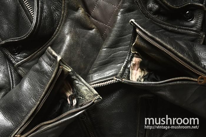 Peter's Motorcycle Leather Jacket - 古着屋 ｜ mushroom