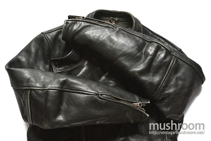 Peter's Motorcycle Leather Jacket - 古着屋 ｜ mushroom