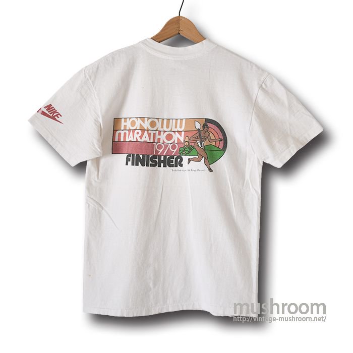 NIKE HONOLULU MARATHON 1979 T-SHIRT - 古着屋 ｜ mushroom