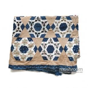 OLD CALICO PATCHWORK QUILT