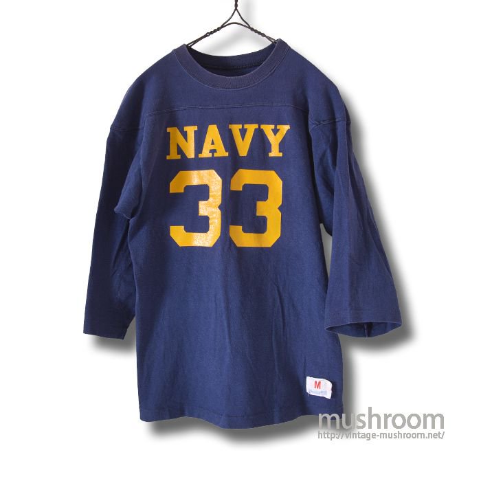 CHAMPION NAVY FOOTBALL T-SHIRT - 古着屋 ｜ mushroom(マッシュルーム