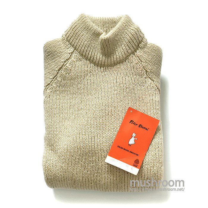 PETER STORM OILED WOOL SWEATER（L/DEADSTOCK） - 古着屋 ｜ mushroom