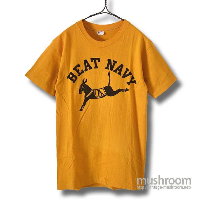 CHAMPION BEAT NAVY T-SHIRT（M/MINT） - 古着屋 ｜ mushroom