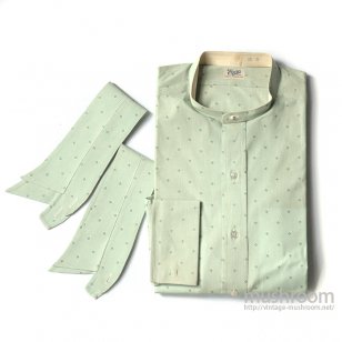 The Enro Swastika Pattern Cotton Long Sleeve Shirt 16/Deadstock