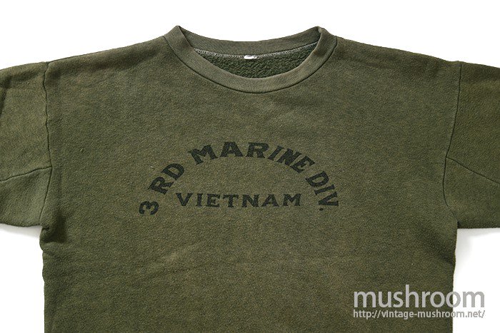 USMC 3RD MARINE DIVISION SWEAT SHIRT - 古着屋 ｜ mushroom