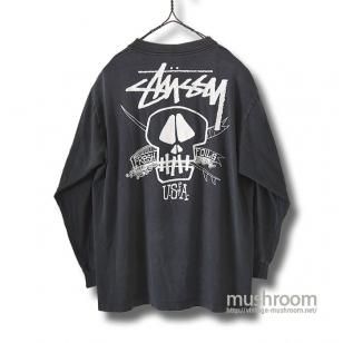 OLD STUSSY LONG-SLEEVE T-SHIRTL/SKULL
