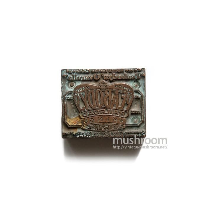 PEABODYS OVERALLS ADVERTISING BLOCK STAMP - 古着屋
