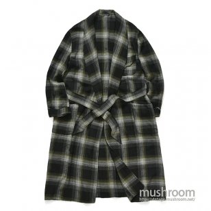 UNKNOWN PLAID RAYON GOWN