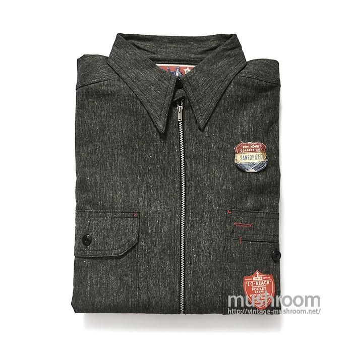UNCLE SAM BLACK CHAMBRAY WORK SHIRT（ 15/DEADSTOCK ） - 古着