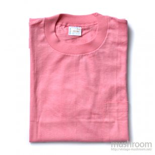 PENNEY'S TOWNCRAFT PINK COTTON POCKET T-SHIRT（ M/DEADSTOCK ）