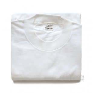 PENNEY'S TOWNCRAFT WHITE COTTON T-SHIRT（ M/DEADSTOCK ）