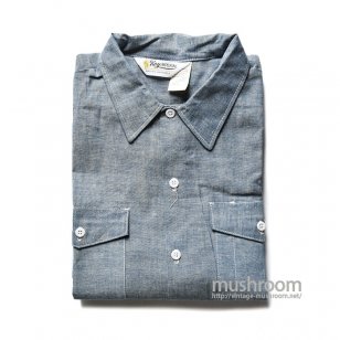 KEY IMPERIAL CHAMBRAY WORK SHIRT（DEADSTOCK） 
