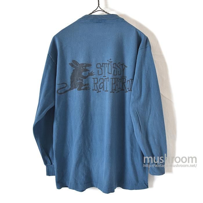 OLD STUSSY LONG-SLEEVE T-SHIRT（L/RAT PATROL） - 古着屋