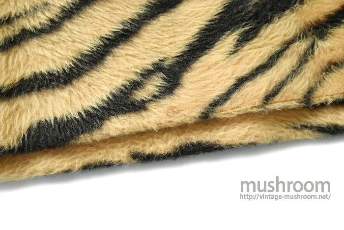 KODIAK タイガー　S 1950'S CAMPUS KODIAK TIGER FAKE FUR LACE UP PULLOVER SZ