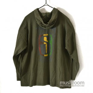 OLD STUSSY LONG-SLEEVE T-SHIRT WITH HOODY