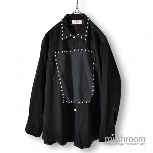 OLD BLACK SHIRT WITH SILVER STUDS