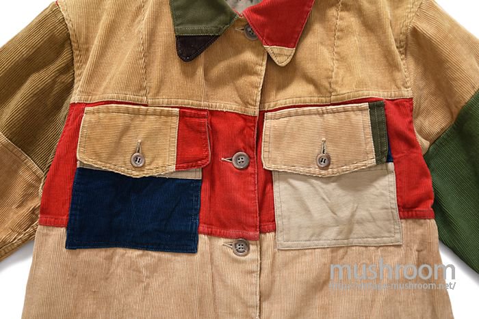 5％OFF】 KURO クロ PATCHWORK BLOUSONパッチワーク CORDUROY ブルゾン