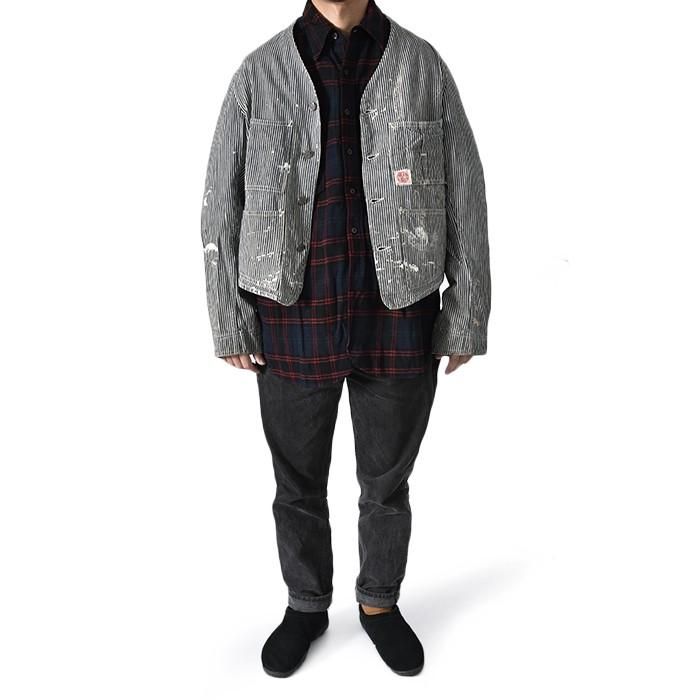 HEAD LIGHT HICKORY-STRIPE ENGINEER JACKET - 古着屋 ｜ mushroom