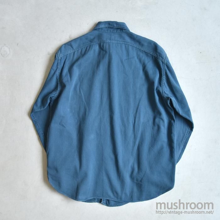 BIG YANK COTTON TWILL WORK SHIRT WITH MOUNTAIN POCKET - 古着 BIG YANK COTTON TWILL WORK SHIRT WITH MOUNTAIN POCKET - 古着