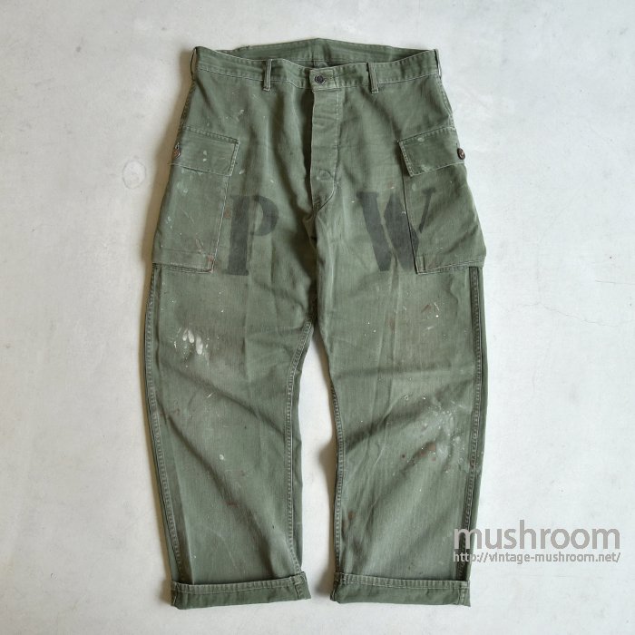 U.S.ARMY M-43 HBT TROUSERS（PW） - 古着屋 ｜ mushroom(マッシュルーム) ヴィンテージクロージングストア