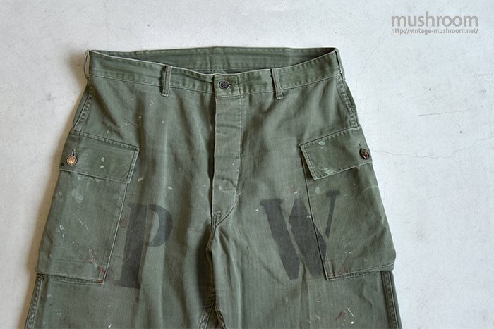 U.S.ARMY M-43 HBT TROUSERS（PW） - 古着屋 ｜ mushroom(マッシュルーム) ヴィンテージクロージングストア