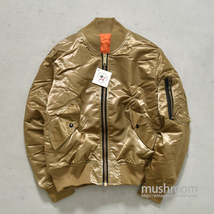 MA-1 GOLD-COLOR FLIGHT JACKET（M/DEADSTOCK） - 古着屋 ｜ mushroom