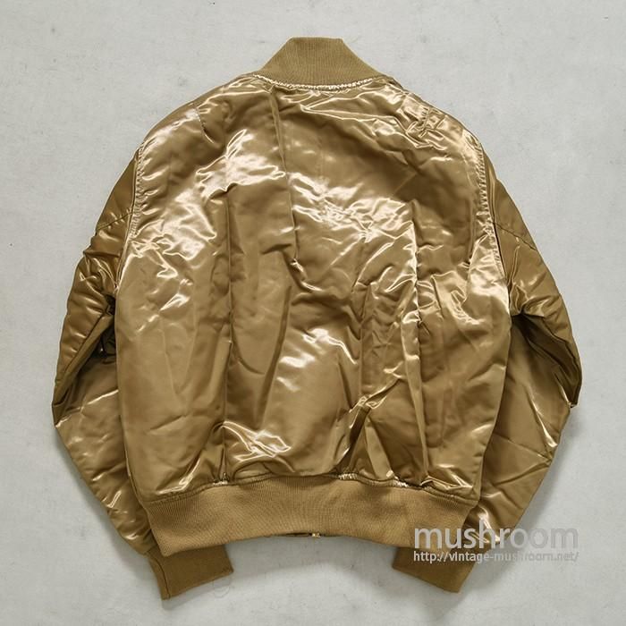 MA-1 GOLD-COLOR FLIGHT JACKET（M/DEADSTOCK） - 古着屋