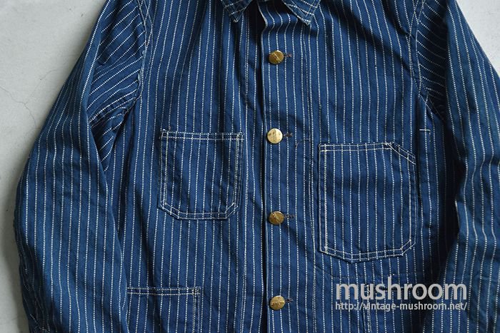 白 フリル付 【極美品】18aw RRL WABASH STRIPE COVERALL - カバーオール